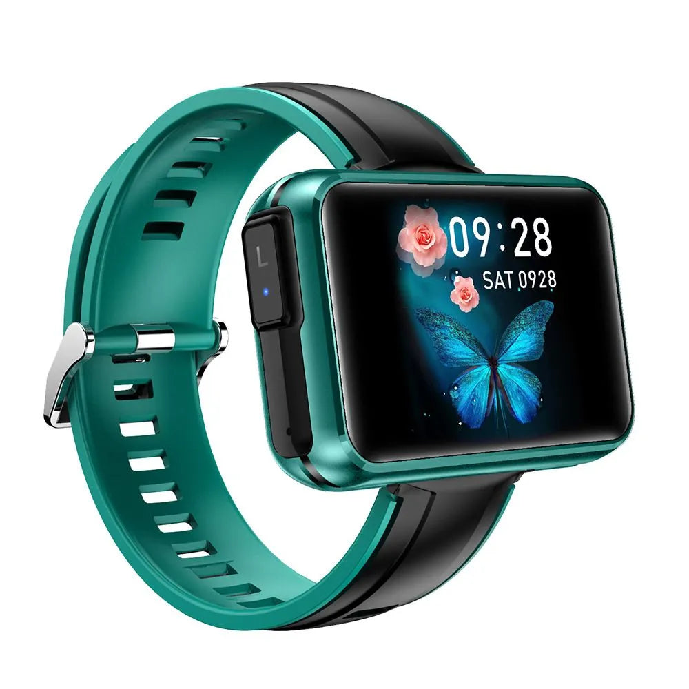 T91 Newest 2 in 1 Wrist Sports Smart Watch with Earpod Blutooth Bracelet TWS Headset with Temperature Calling Earphone