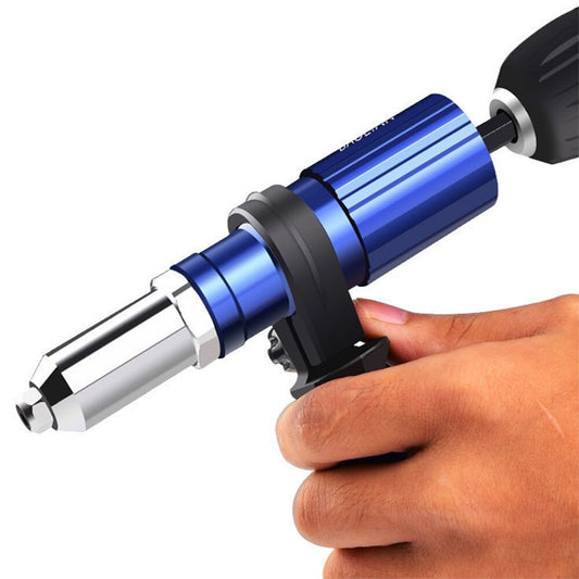 Electric rivet gun capable of handling many versatile Jobs