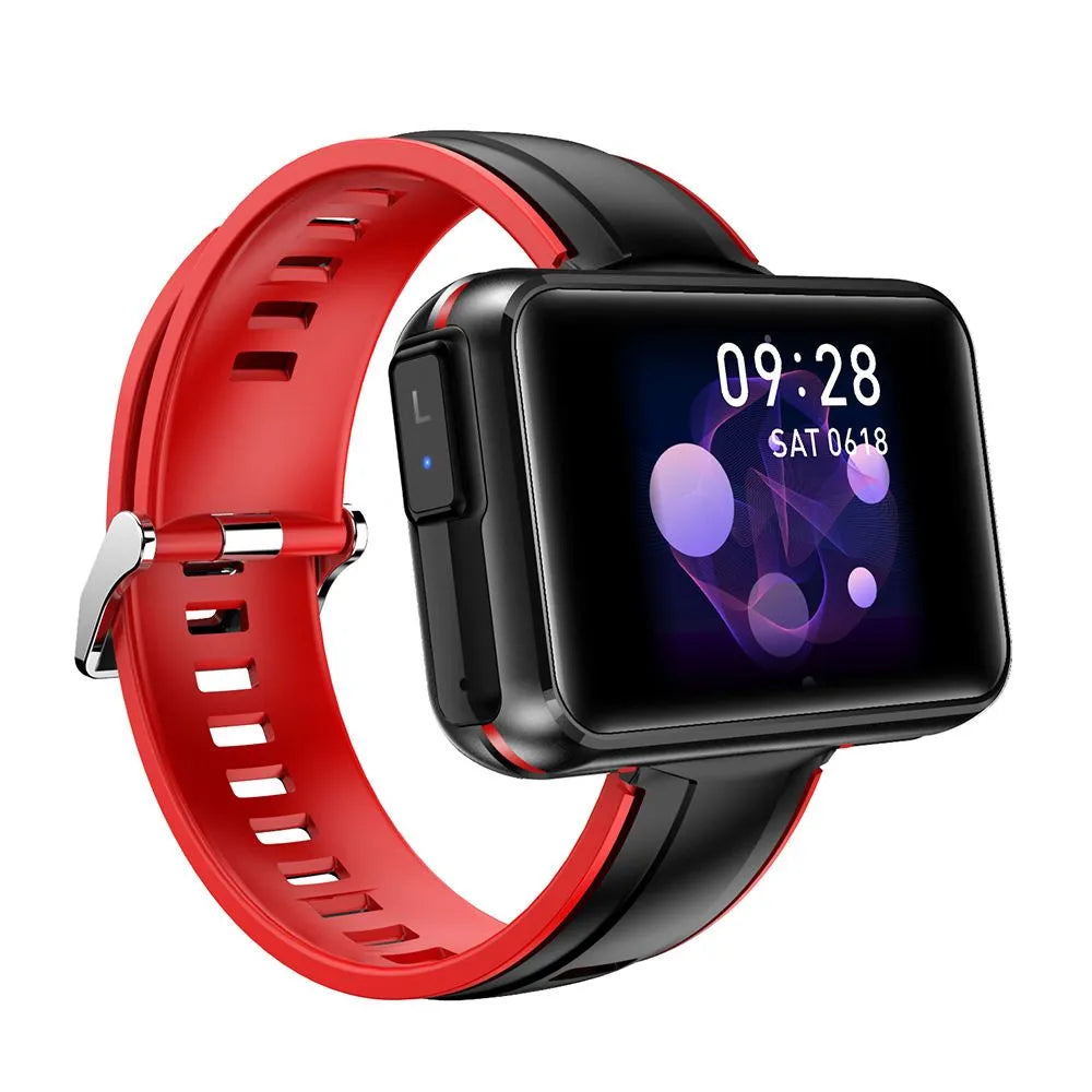 T91 Newest 2 in 1 Wrist Sports Smart Watch with Earpod Blutooth Bracelet TWS Headset with Temperature Calling Earphone