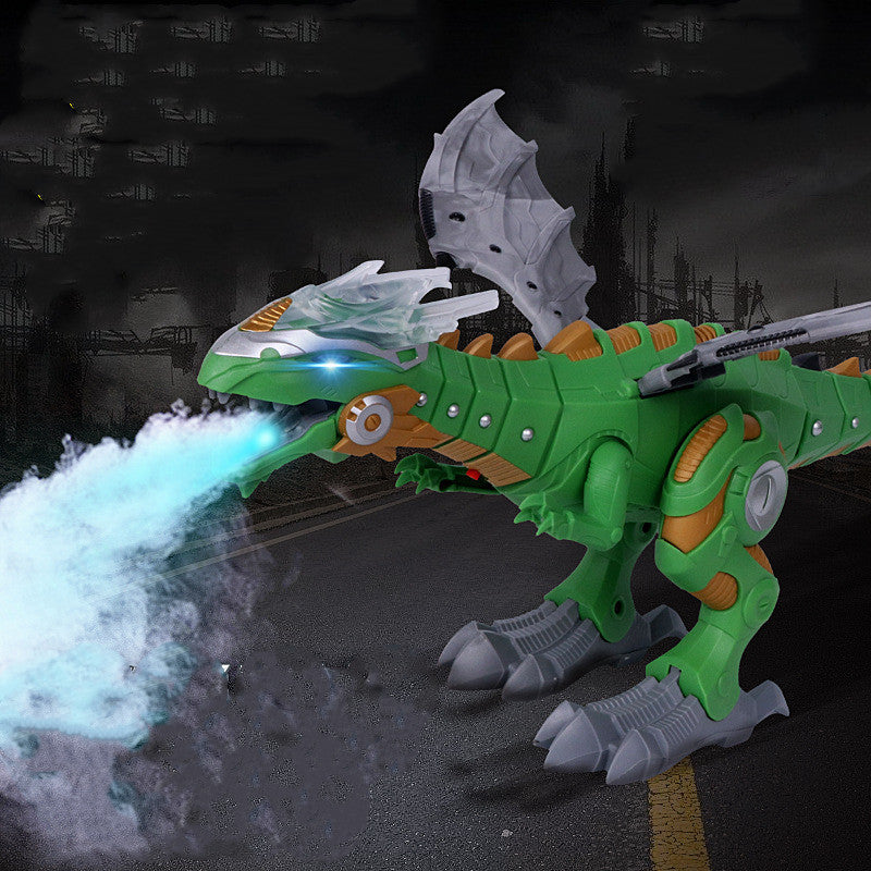 Walking Dragon Toy Fire Breathing Water Spray Dinosaur Electric dragon: Super large imitation Tyrannosaurus Rex, forward, light, sound, swing, spray