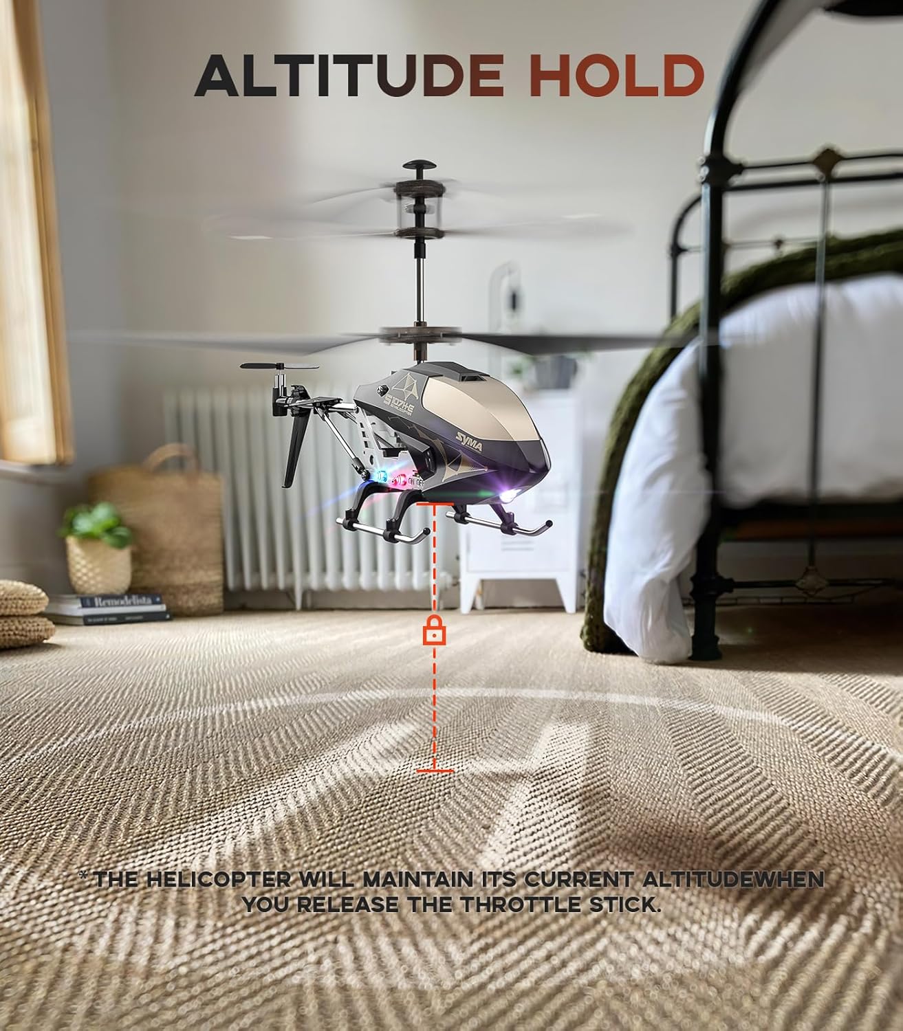 "Altitude Hold RC Helicopter: Perfect Gift for Kids and Adults 