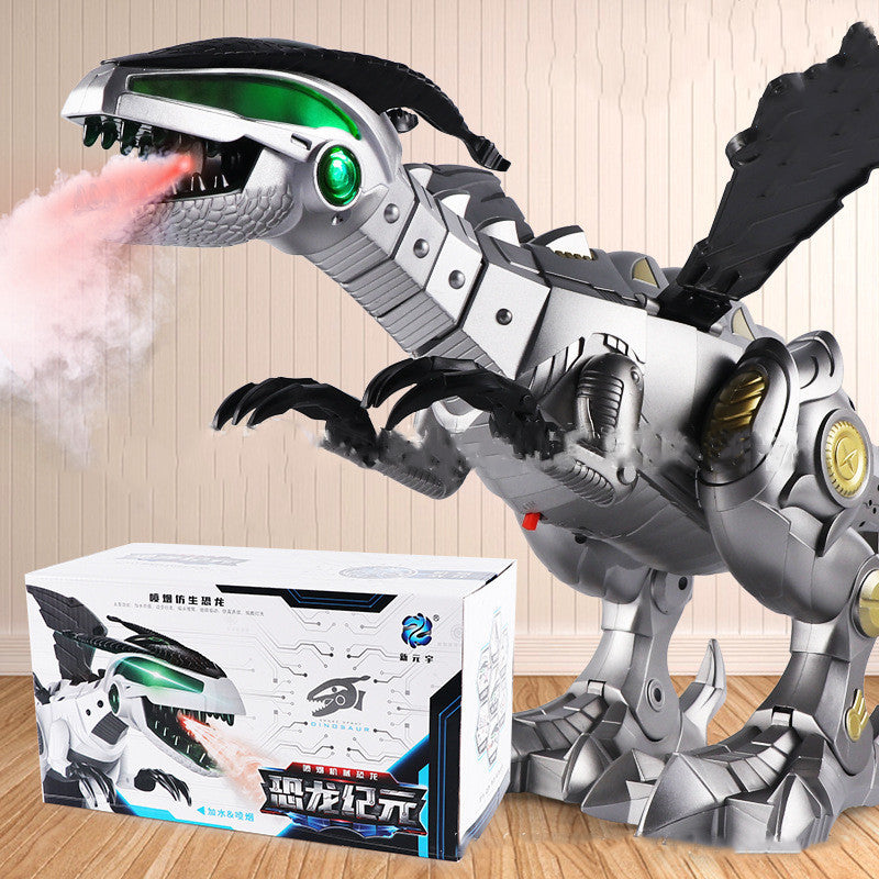 Walking Dragon Toy Fire Breathing Water Spray Dinosaur Electric dragon: Super large imitation Tyrannosaurus Rex, forward, light, sound, swing, spray