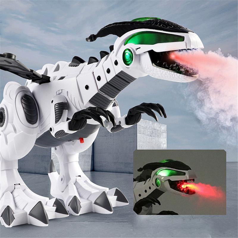 Walking Dragon Toy Fire Breathing Water Spray Dinosaur Electric dragon: Super large imitation Tyrannosaurus Rex, forward, light, sound, swing, spray