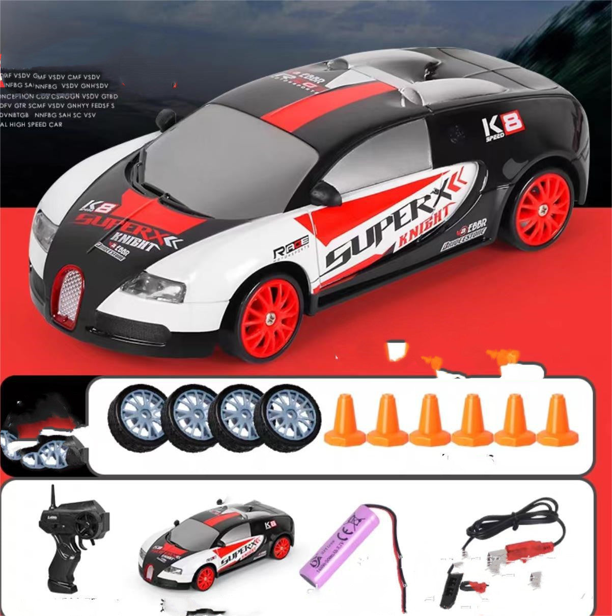 2.4G Drift Rc Car 4WD RC Drift Car Toy Remote Control GTR Model AE86 Vehicle Car RC Racing Car Toy