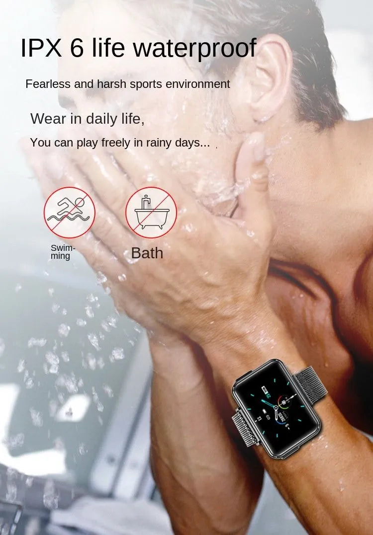 T91 Newest 2 in 1 Wrist Sports Smart Watch with Earpod Blutooth Bracelet TWS Headset with Temperature Calling Earphone