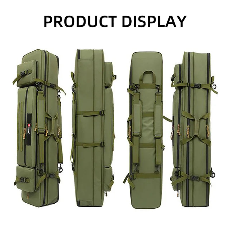 Fishing Rod Bag 70CM-130CM Multifunctional Waterproof Bags Large Fishing Reel Gear Outdoor Tactical Backpack Storage Case XA203G