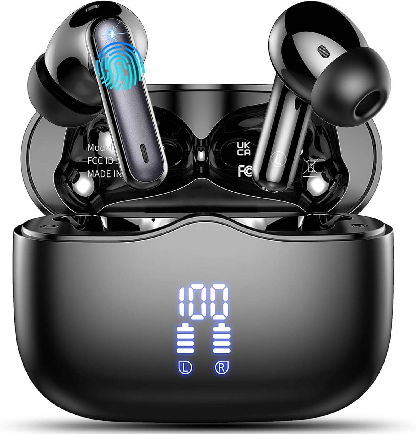 "Premium Wireless Earbuds with Deep Bass, Noise Cancelling Mic, and 40H Playtime"