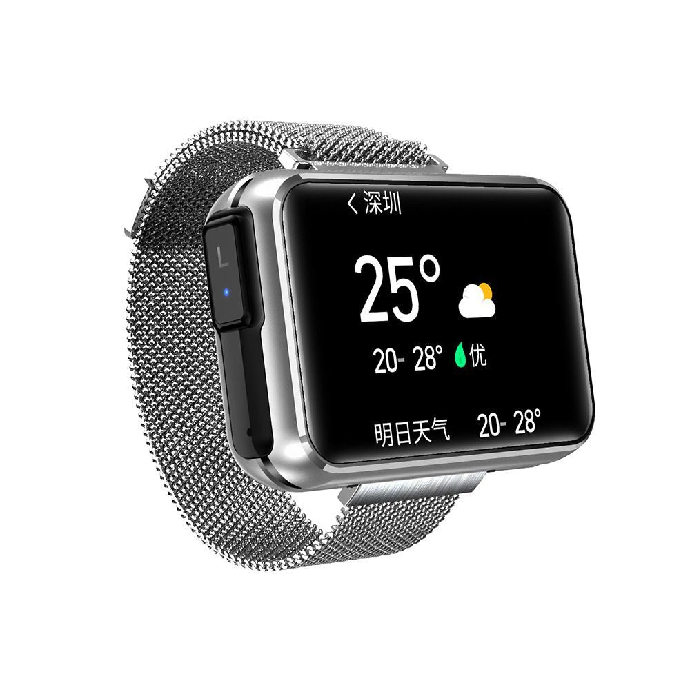 T91 Newest 2 in 1 Wrist Sports Smart Watch with Earpod Blutooth Bracelet TWS Headset with Temperature Calling Earphone