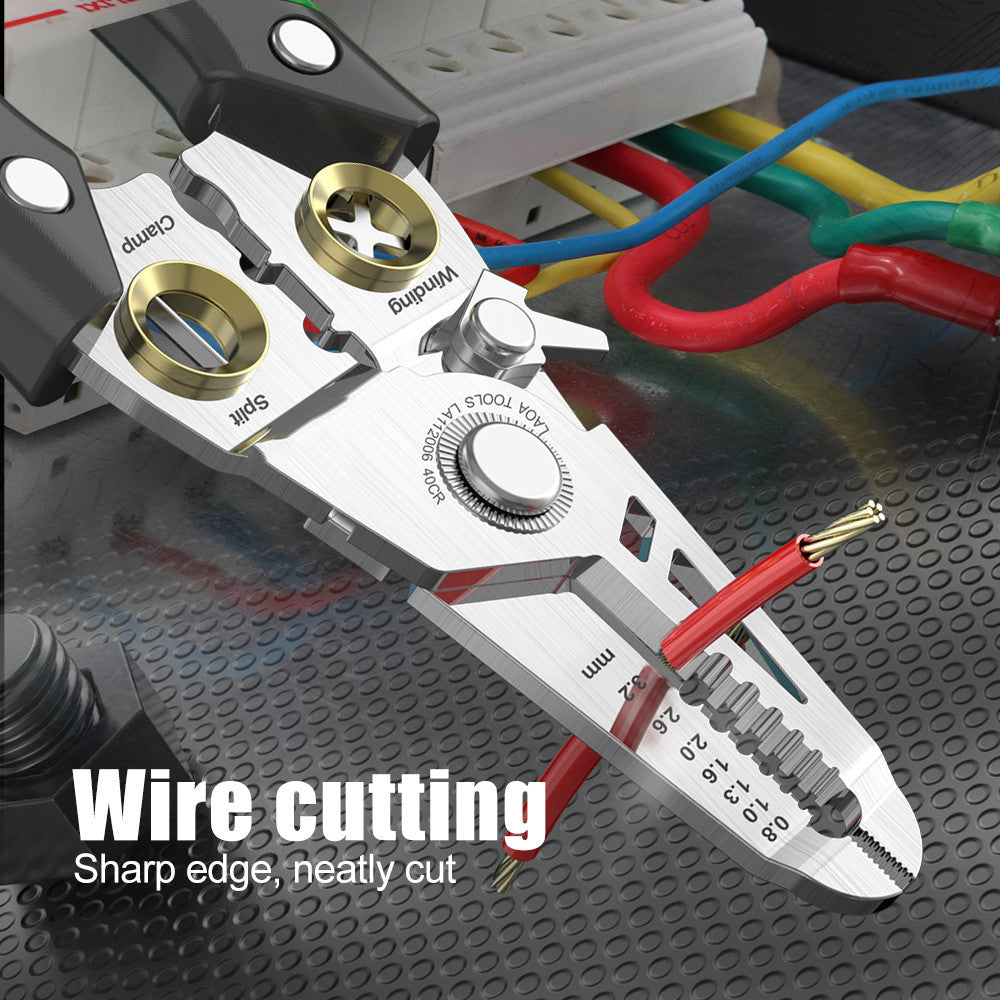 Multifunctional Stainless Steel Wire Stripper 7 In 1 Optical Fiber