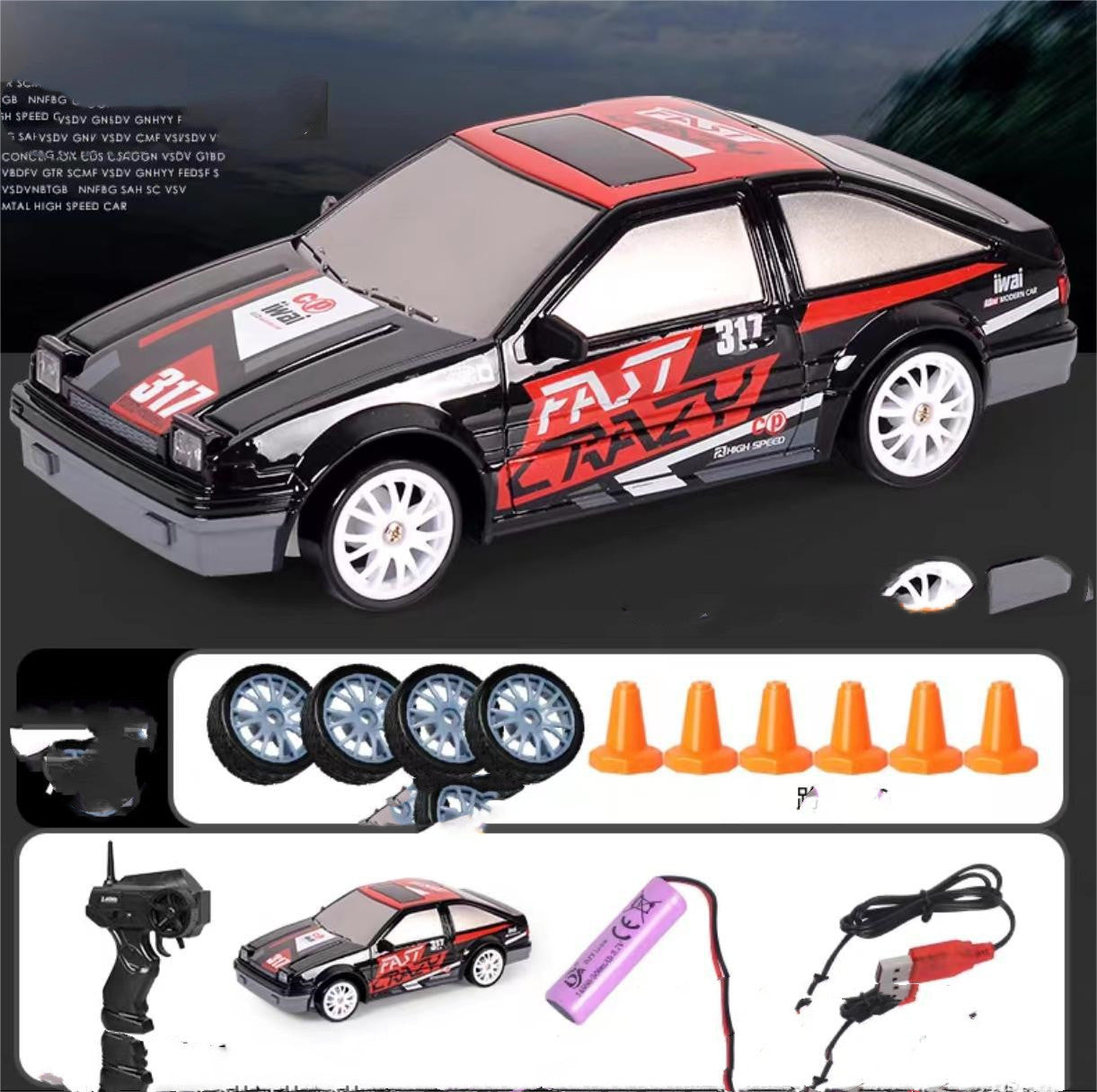 2.4G Drift Rc Car 4WD RC Drift Car Toy Remote Control GTR Model AE86 Vehicle Car RC Racing Car Toy